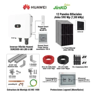 kit-huawei-12-paneles-estructura-cables